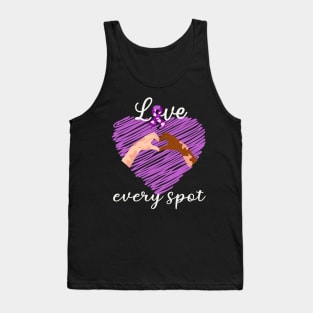 Love Every Sport Vitiligo Awareness and Acceptance Tank Top